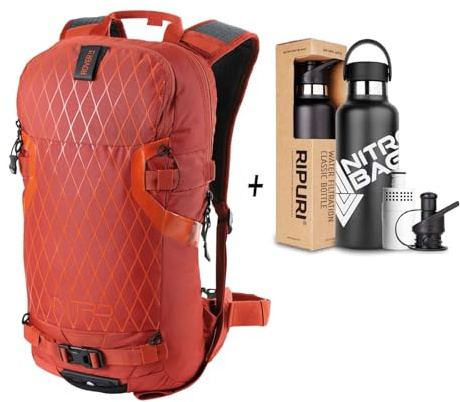 Nitro, Rover 14 Set with Ripuri 600 ml Bottle & Filter, Snowboard Backpack, Touring Backpack, Biker Backpack, 14 L