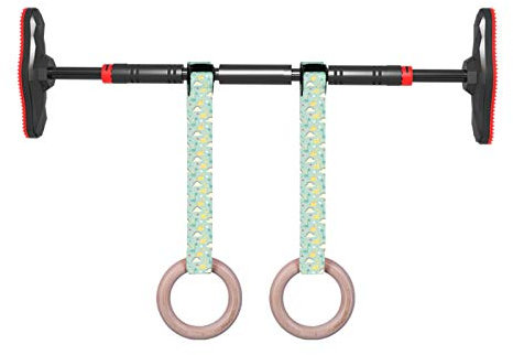 KHLMSRXJ Klimmzugstange Reckstange mit Trainingsausleger für Kinder, tragbare verstellbare Kinnstange, 65-100 cm, 90-130 cm, 100-150 cm, 140-180 cm