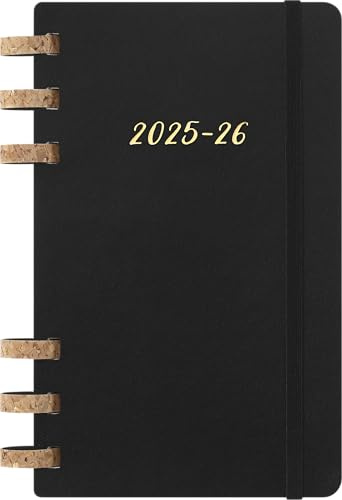 Moleskine Student Life Planner 2025-26, Weekly and Monthly Spiral 12-Month Planner With Soft Cover, Colour Black, Large 15 x 21 cm