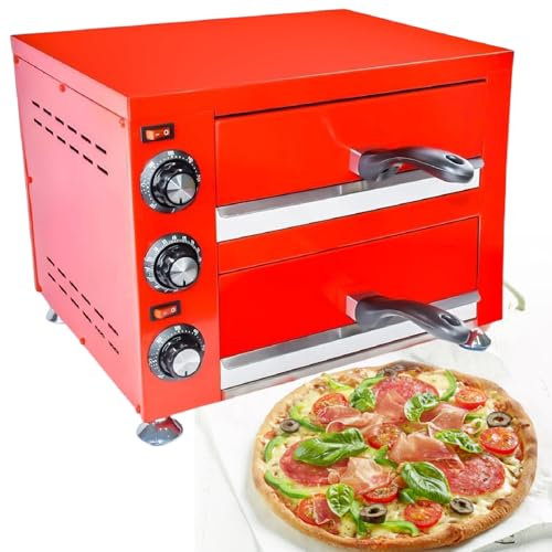 Forno Elettrico Per Pizza Da Interno, Macchina Per Pizza In Acciaio Inossidabile Da Banco Da 12 Pollici Con Vassoio Raccogli Briciole Rimovibile Per Ristorante E Casa,220V