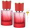 Segus Perfume Travel Bottle, 2 Pcs 30ml Refillable Perfume Atomiser, Leakproof and Portable, with Fine Mist, Glass Perfume Bottles for Women and Men (Gradient Red)