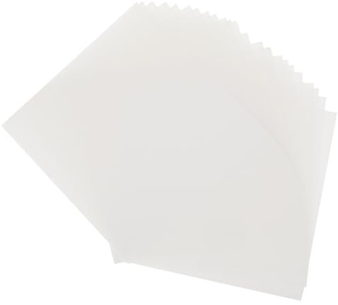 SHINEOFI Schablonenbögen Aus Milchig Weißem Pet Kunststoff 24 Stück 15x15cm Halbtransparent Zum Schneiden Basteln Selbstgemacht Vorlagen Für Präzise Schneidemaschinenarbeiten