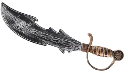 BESPORTBLE De Pirate Jouet en Plastique Robuste pour Costume De Pirate Homme, Accessoire De Déguisement Léger, Décoration De Fête Halloween Et Soirée à Thème, Taille Unique
