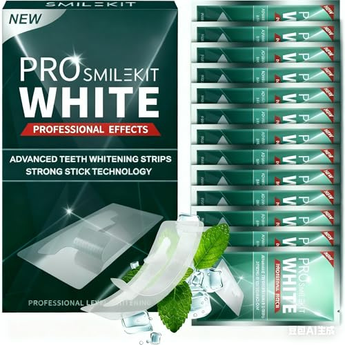26 Tiras Blanqueadoras Para Los Dientes, DiseñAdas Para La Higiene Bucal Diaria, Estas Tiras Suaves Y No Irritantes Ofrecen Un Uso Sencillo Y CóModo