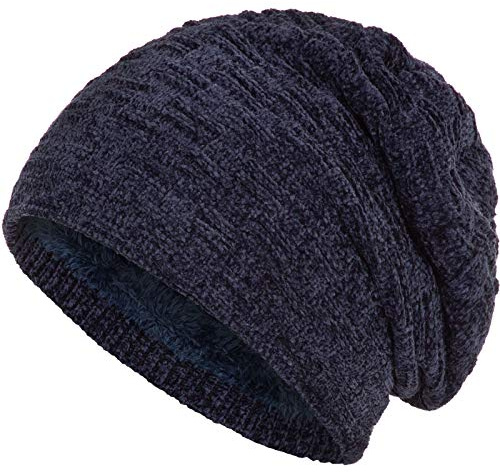 Compagno Gefütterte Mütze Herren Damen Wintermütze Beanie Strickmütze Winter Weihnachten Haube Hat Cap Männer Frauen