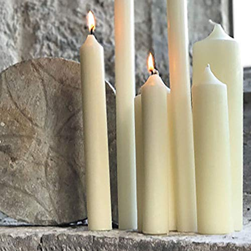 Church Altar Pillar Candles from 1 1'8' to 3' Diameter (2'' x 9'' Pk of 6)