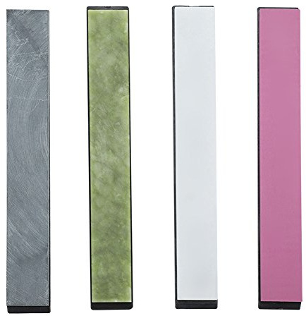 Pietra per affilare, 4 pezzi/set Mola colorata con base per affilare i coltelli Affilacoltelli ad angolo fisso 3000# 5000# 8000# 8000# 10000#