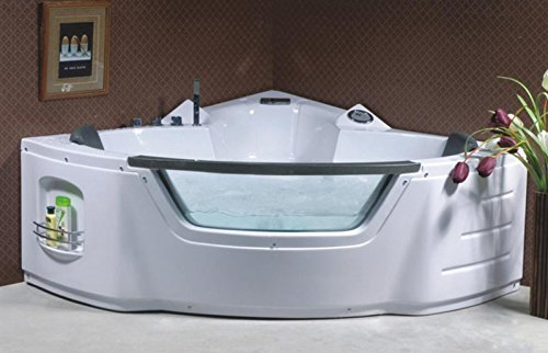 Bagno Italia Vasca Idromassaggio 150x150 cm 14 getti vetro frontale per due persone full optional doppia pompa idromassaggio I111