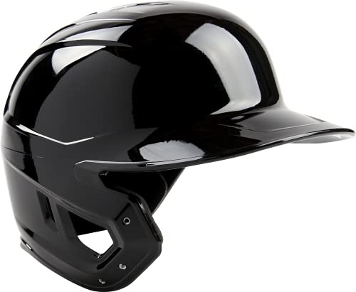 Rawlings | MACH Single Ear Batting Helmet | Left Hand Batter | Large | Black