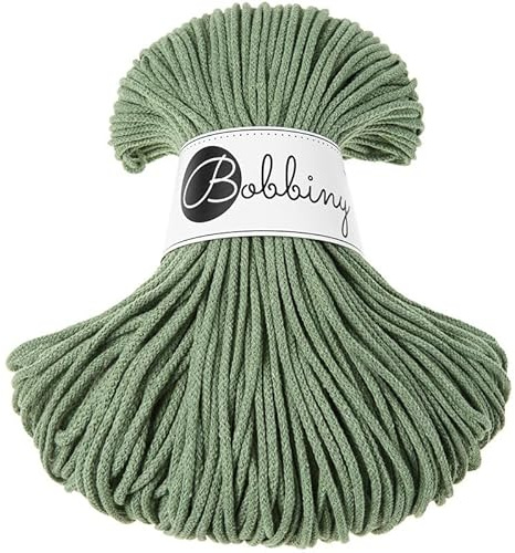 Bobbiny Junior 3 mm - Rope-Garn 100 m (Eucalyptus Green)