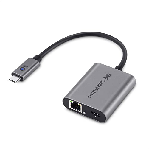 Cable Matters Adattatore USB C Ethernet 2,5 Gigabit Con Ricarica 100W - Porta 2,5Gbps - Compatibile MacBook, iPad Pro, XPS, Microsoft Surface