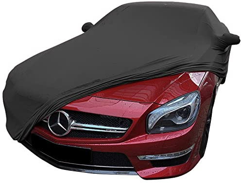 Star Cover Indoor Autoabdeckung kompatibel mit Mercedes-Benz Sl-Class (R231) mit Spiegeltaschen SUPER Soft Stretch