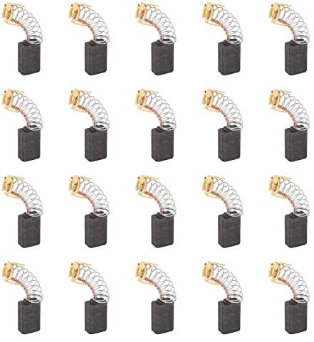 Juego de 20 Escobillas de Carbón, Cobre de Alta Resistencia, Peso Ligero, a Prueba de Caídas, Uso Seguro, Fácil de Instalar, Taladro Manual Eléctrico, Motor de Escobillas de Carbón, Escobillas de Carb