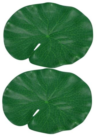 FUNOMOCYA 2 Stück Schwimmende Teichdekor Künstliche Lotusblätter Für Kleinen Teich Oder Aquarium