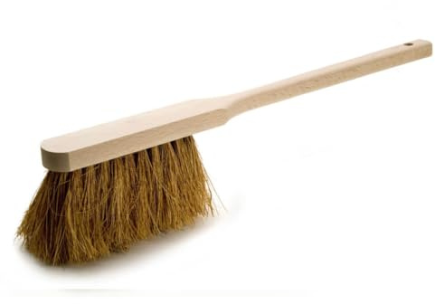 Handfeger Kokos Naturfaser 2187 Handfeger aus nachwachdsenden Rohstoff der Kokospalme mit Holzgriff unlackiert 43 cm