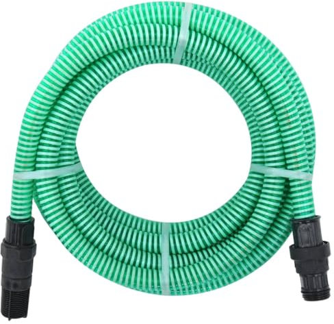 Absaugschlauch mit PVC-Anschlüssen, grün, 2,5 cm, 4 m, PVC, Rasen & Garten, Bewässerung und Bewässerung, Gartenschläuche