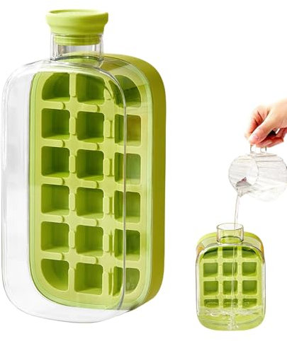 Hemousy Water Bottle Ice Tray | 800ml Freezer Ice Maker Bottle - Iced Beverage Making Tools 2-in-1 for Cocktails, Wine, Kitchen Accessories