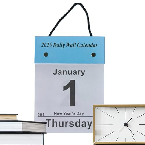 Wandkalender 2026, Tagesabreißkalender 2026, 21×15.5cm, Kalender Für Jeden Tag, 1 Tag Pro Seite, Klein Tischkalender Für Den Einsatz Zu Hause, Büro, In Der Schule Und Unternehmen