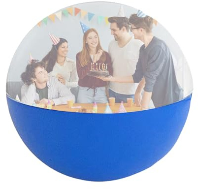 Zyntora Orbe De Memoria | Bola De Con Memoria De 6.9 Cm,de Fotos con Pantalla Digital - para Aniversarios Niños Adultos Cumpleaños Bodas Fiestas Nocturnas Navidad Halloween Hogar Interior Exterior