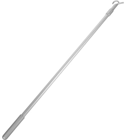 Cabilock Barra Telescópica Ajustable de Aleación de Aluminio 81 Cm para Persianas y Cortinas, Varilla de Tracción Push-Pull para Apertura Fácil, Uso Multiescenario en Hogar y Oficina