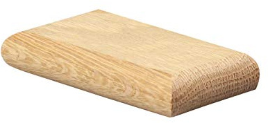 Oak Flat Half Newel Cap 70mm – Premium Oak Stair Part Fits 70mm Half Newel Posts – Unfinished for Painting, Varnishing or Waxing - Jackson Woodturners