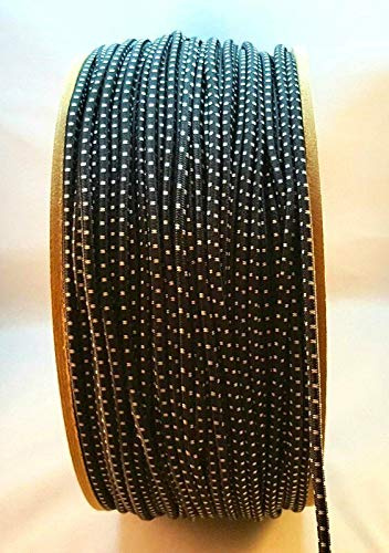 Extra Strong Black Elastic Bungee Rope Shock Cord TIE Down 4-12 MM RAWLPLUG (Thickness: 8mm / Length: 5m)