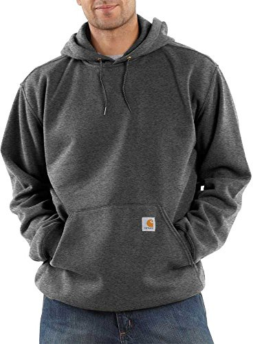 Carhartt Felpa Vestibilità Ampia, Media Pesantezza, Uomo, Grigio (Carbone Heather), XS