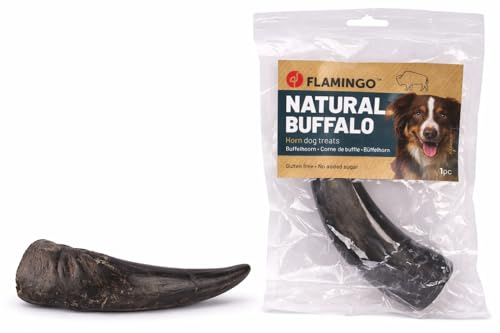 Snack per Cani - Bastoncini per Cani - Corno di Bufalo Large 400g - Snack Naturale - Senza glutine - Senza zuccheri aggiunti - Senza coloranti né conservanti