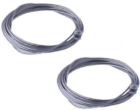 2x Schaltzug innen Seilzug 1,6mm kompatibel mit Vespa Classic PK 50/80/125 | 2000 mm Schaltzug innen für Schaltung, Stahl, Ø 1,6 mm, 2 Stück mit Tonnennippel; kompatibel mit Vespa COSA, 125 Faro Basso