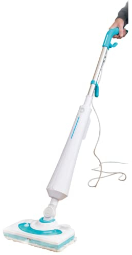 Scopa vapore XPRESS 1300W - Venteo, testa articolata, vapore continuo, sistema doppio serbatoio acqua/detersivo, uso interno/esterno