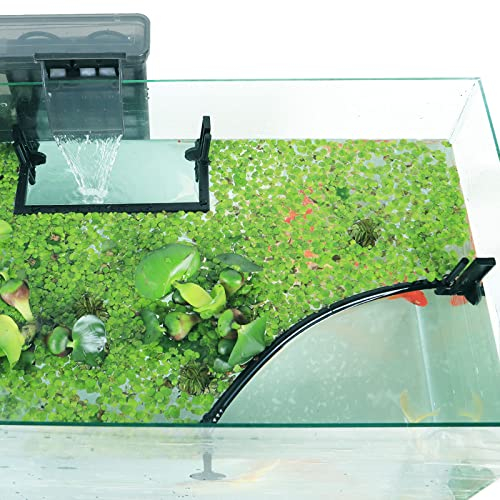 HOZOE Aquarium Schwimmende Pflanze Corral, Abfangen von schwimmenden Pflanzen aus Filtern und Heizungen, einstellbare Höhe mit Wasserstand, kann verwendet Werden, um gerahmte und rahmenlose Aquarien