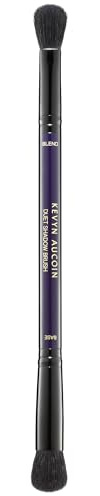 Kevyn Aucoin Duet Shadow Brush: Dual-ended eyeshadow brush for effortless blending. BASE end mimics the shape of an eyelid. BLEND end is sized for easy blending across the crease & curves of the eye.