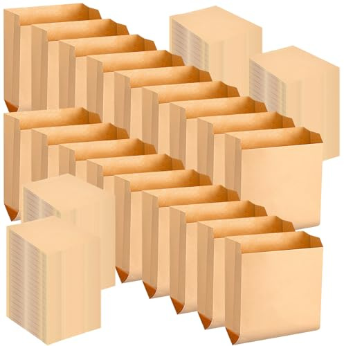Thenshop 200 Pcs Waxed Kraft Feminine Hygiene Liner Bag, Business Restroom Bathroom Personal Dispensers 7.5 x 10 Waste Receptacle Paper Liners, Sanitary Napkin Disposal Bags, Kraft Bag