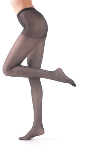 Leo Corsetteria Pack, Confezione di 3 paia Collant 20 Den elasticizzato opaco Taglia 3 - M Antracite