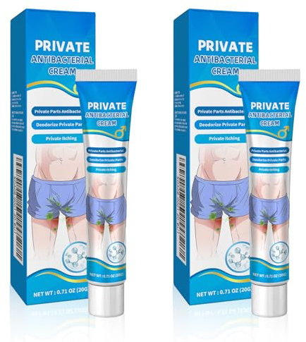 2 Private Antibakterielle Creme, Herren Intimbereich Lindert Creme, Männer Balanitis Anti Juckreiz Crem/e, Juckreiz Intimpflegecreme, Intimbereich Pflegecreme, Salbe Gegen Juckreiz im Intimbereich (1)