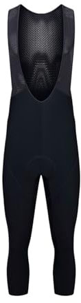 NihaoWXM Lange Radhose Herren Lange Fahrrad-Trägerhose, 3/4-Winter-Thermo-Fleece-Fahrrad-Trägerhose, Herren, 6-Stunden-Fahrt(Black,XXL)