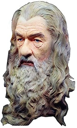 KOIAMVZW Herr der Ringe Skulptur, Gandalf Statue Hobbit Master Büste Avatar Ornamente Desktop Dekorationen Harz Handwerk 30cm(B)