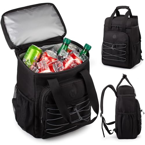 Zaino Termico con Manico Superiore Imbottito, Zaino Leggero Isolato e a Prova di Perdite, Grande Capienza per Donne e Uomini, Ideale per Spiaggia, Campeggio, Picnic, Pesca ed Escursioni