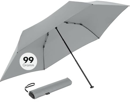 Doppler Taschenschirm Zero,99 Flat I Ultra leichter Regenschirm I Kleiner Schirm I Mini Regenschirm I Leicht zu Öffnen I Flach & kompakt I Taschenregenschirm windproof