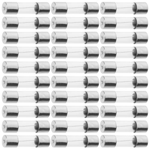 CHILDWEET 100St Sicherungsrohr zündschnurr fuseta zündschnüre Auto Sicherungen Mini-Sicherungen Sicherung für Weihnachtsbeleuchtung Sicherungen für Weihnachtsbaumbeleuchtungen Kupfer Silver