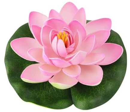 WOURRD Lotus artificiels flottants en mousse de couleurs mélangées pour décoration d'étang et de jardin