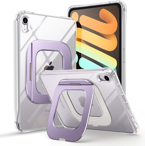 SUPCASE Fodral för iPad Mini 7 A17 Pro 2024 - Skal med Ställ, [Repskydd] [Stöd för Apple Pencil-laddning] Tunn och Genomskinlig Skyddshölje för iPad Mini 7:e/6:e Generationen 8,3 tum (Lila)