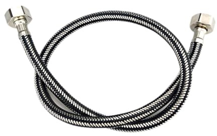 Gralara Tuyau Flexible de 70 Cm, Tuyau Robinet Acier Inox avec Âme Épaisse, Anti-Torsion 360°, pour Douchette à Main pour Lavabo de Cuisine