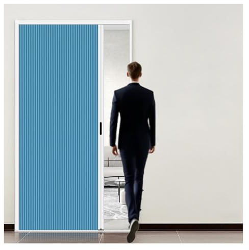 Falttür, wasser- und öldicht, faltbare Trennwand für Schlafzimmer/Wohnzimmer/Badezimmer, ohne Bohren