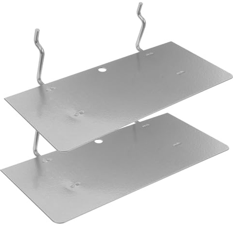 Beaupretty 2 pièces Étagères pour Panneau Perforé Robustes Supports de Rangement Garage Multifonction pour Outils Plantes et Accessoires