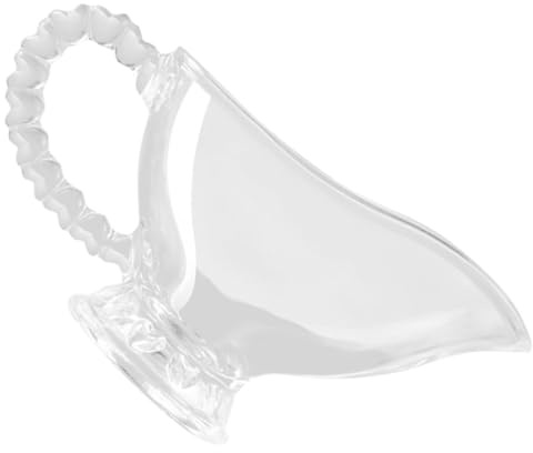 MUELODSIC Salsera de Vidrio con Asa 120 Ml Taza para Salsa Transparente Barquitos de Condimentos para Fiestas Reuniones y Restaurantes