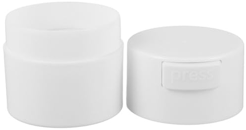 Conteneur de Rangement Adhésif pour Extensions de Cils, Plastique Blanc | Grosse Capacité, Fermeture sous Vide à Pression, Corps Transparent, Usage Quotidien et Voyage
