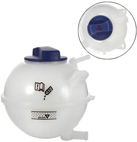 Dromedary 1J0121407F Ausgleichsbehälter Kühlmittelbehälter Kühlwasser mit Deckel Kühlmittel Behälter A3 8L1 TT 8N3 Ibiza II Leon Toledo II Octavia I 1U2 1U5 Golf IV IV