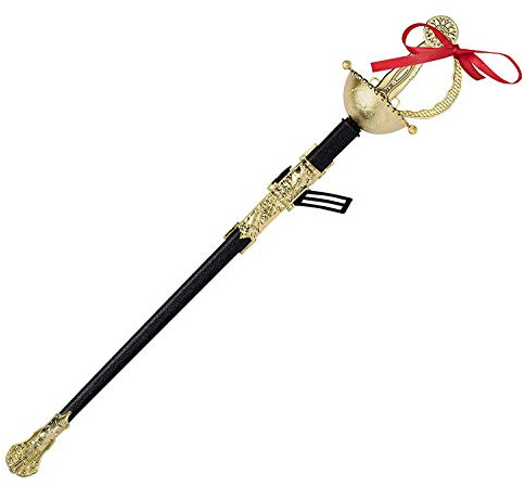 Dress Up America Ornate Musketeer Sword And Sheath - Halloween Costume Accessory Prop - Role Play Ornate Ninja Toy Sword For Kids to Play