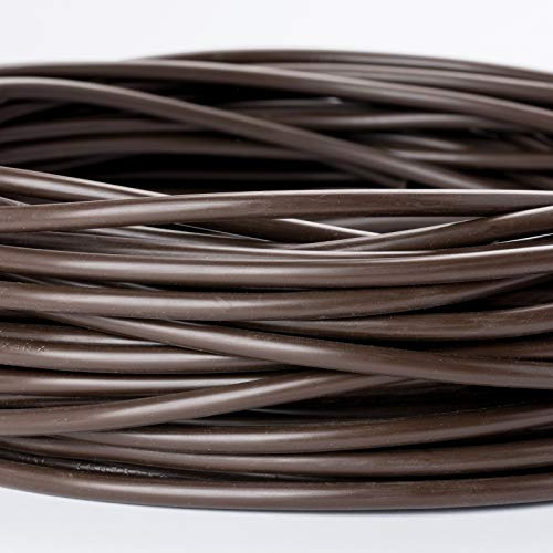 Zuleitung H03VV-F 3 x 0,75mm PVC isolierte Rundleitung Leuchtenkabel Lampenkabel Kabel Anschlusskabel (10m, braun)